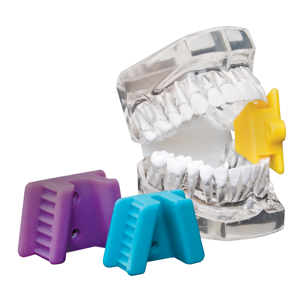 3-Pack Dental Silicone Mouth Props – Bite Blocks For Oral Surgery & Exams