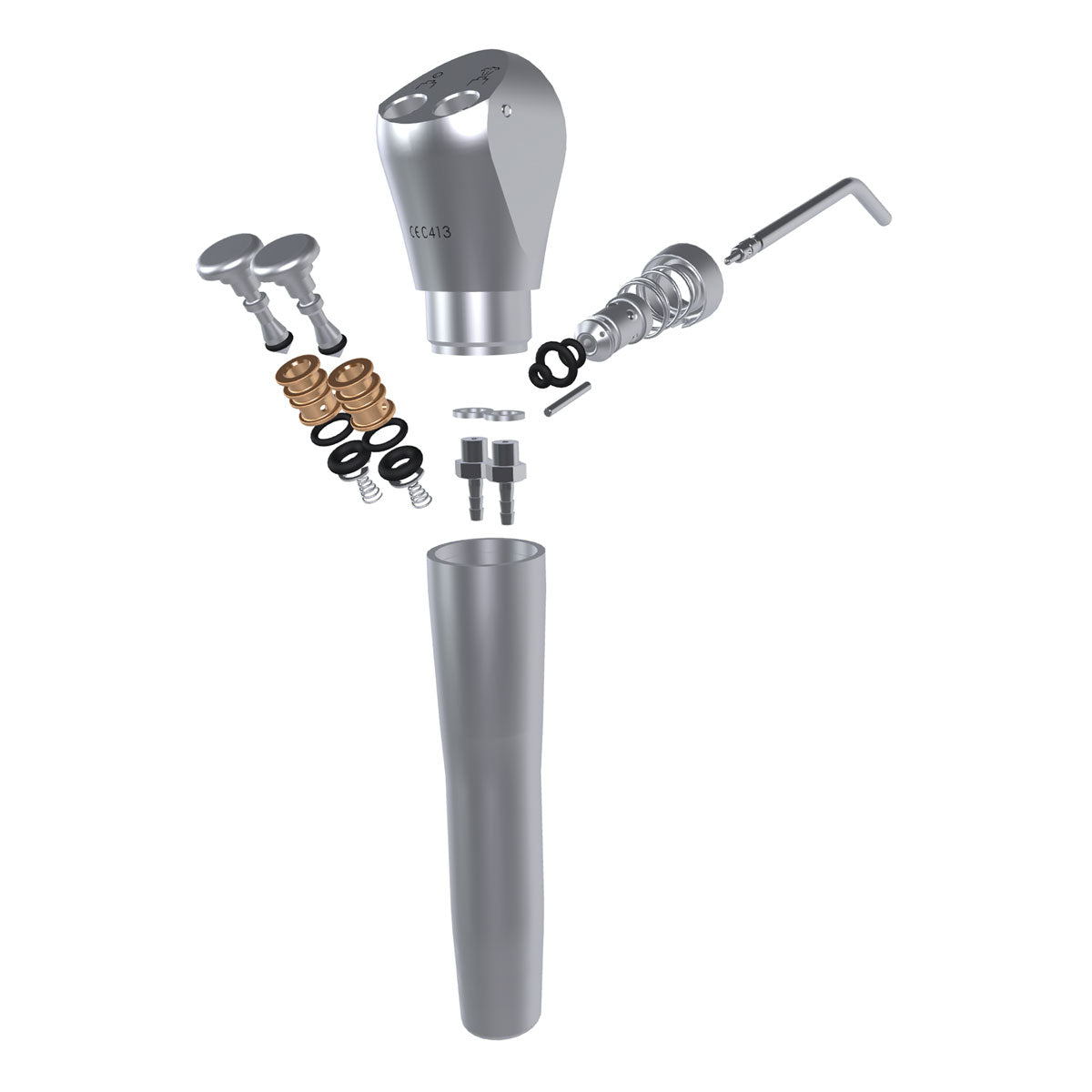 All Components to the DCI Quick-Clean Standard Air/Water Syringe