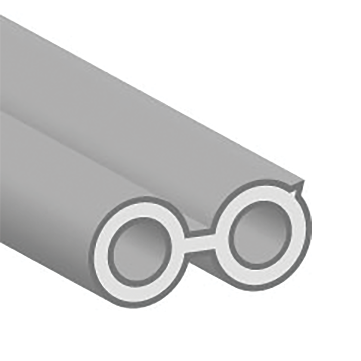 2 Hole Non-Asepsis Foot Control Tubing Line Drawing