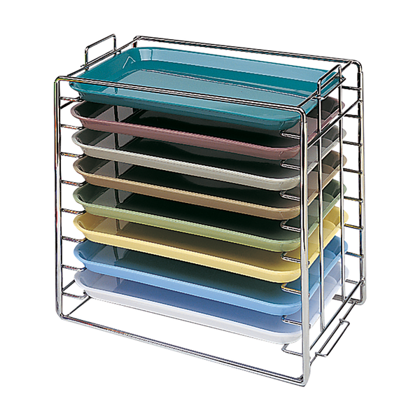 未使用ADA STAINLESS STEEL TRAY ADAステンレストレー Plasdent Standard Tray Rack (Covered Trays) - American Dental