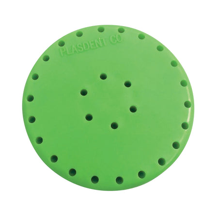 Neon Green Round Magnetic Bur Block (28 Holes)