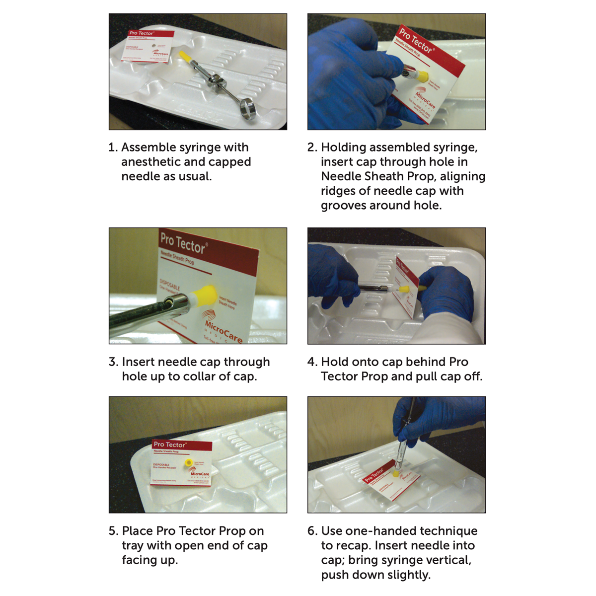 Protactor Needle Pro Tector Disposable Needle Sheath Props | MicroCare