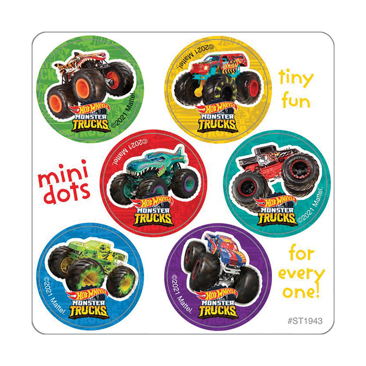 Mini Hot Wheels Stickers