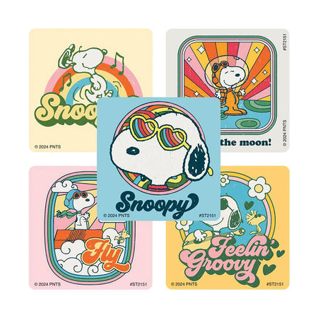 Retro Snoopy Stickers