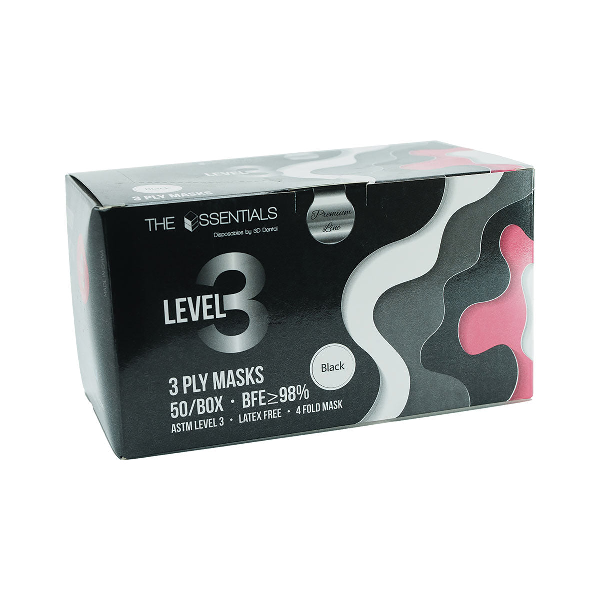 Black Level 3 Earloop Masks