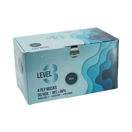 Blue Level 3 Earloop Masks