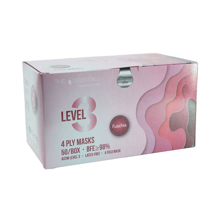 Fucshsia Essentials Level 3 Earloop Face Masks