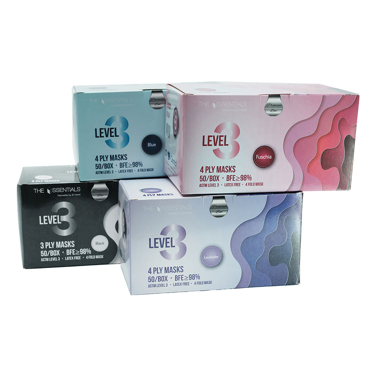 The Essentials Premium Earloop Face Masks (Level 3)