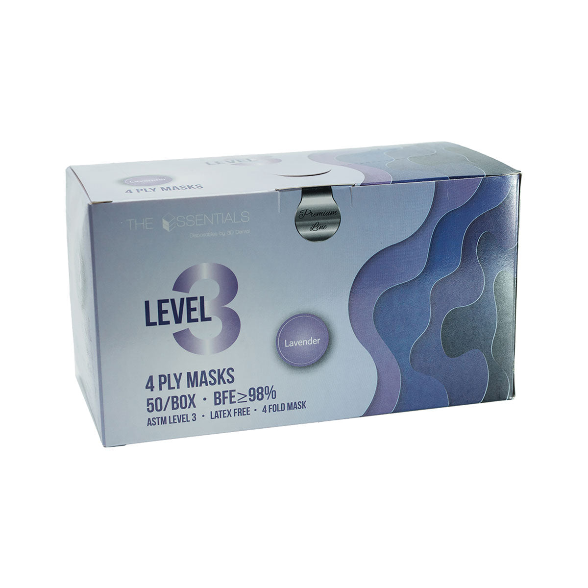 Lavender Level 3 Earloop Masks