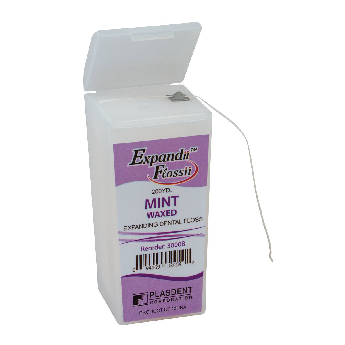 Expanding Waxed Dental Floss With Dispenser (Mint)