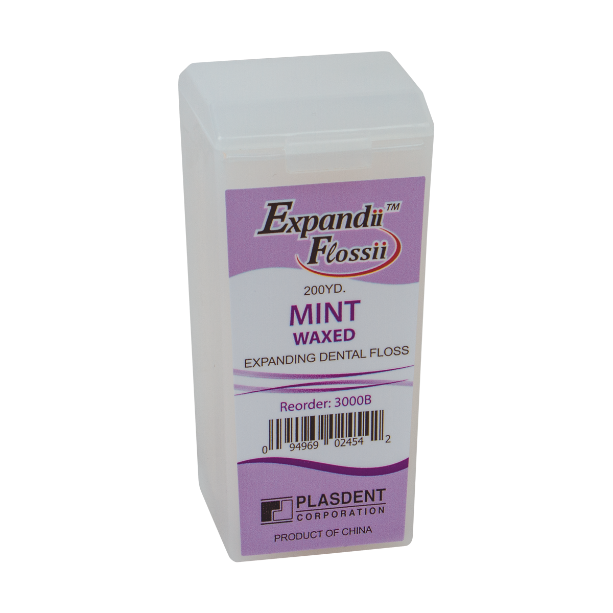 Expanding Waxed Dental Floss With Dispenser (Mint)