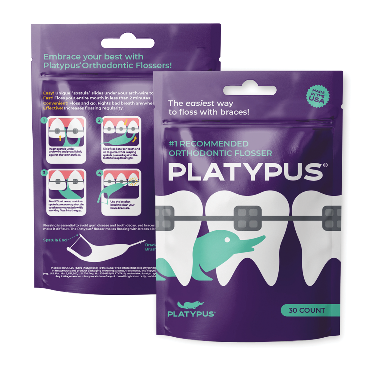 Platypus Orthodontic Flossers Bag