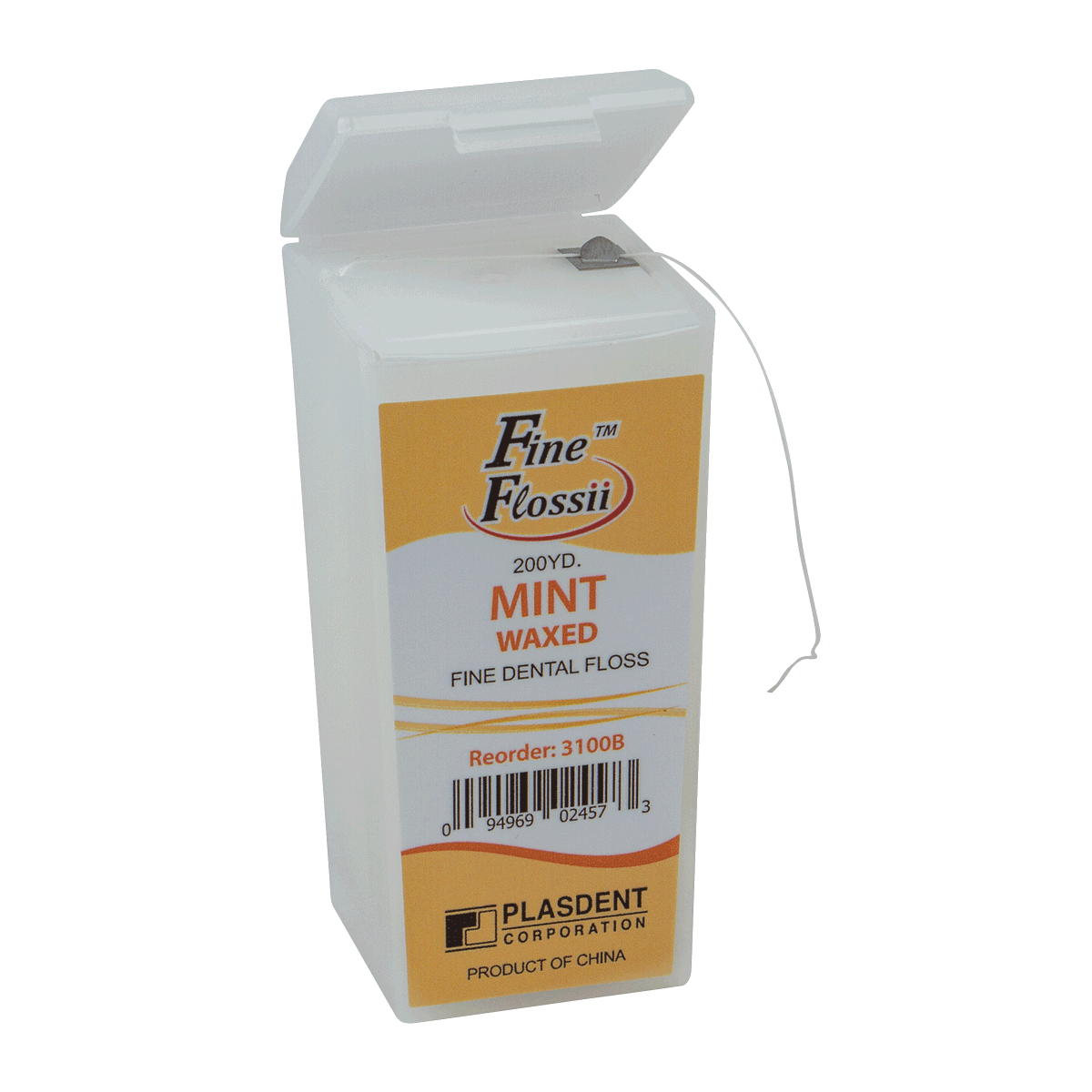 Fine Waxed Dental Floss With Dispenser (Mint)