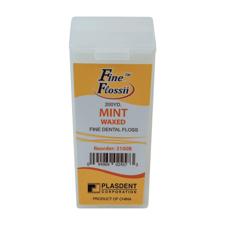 Fine Waxed Dental Floss With Dispenser (Mint)
