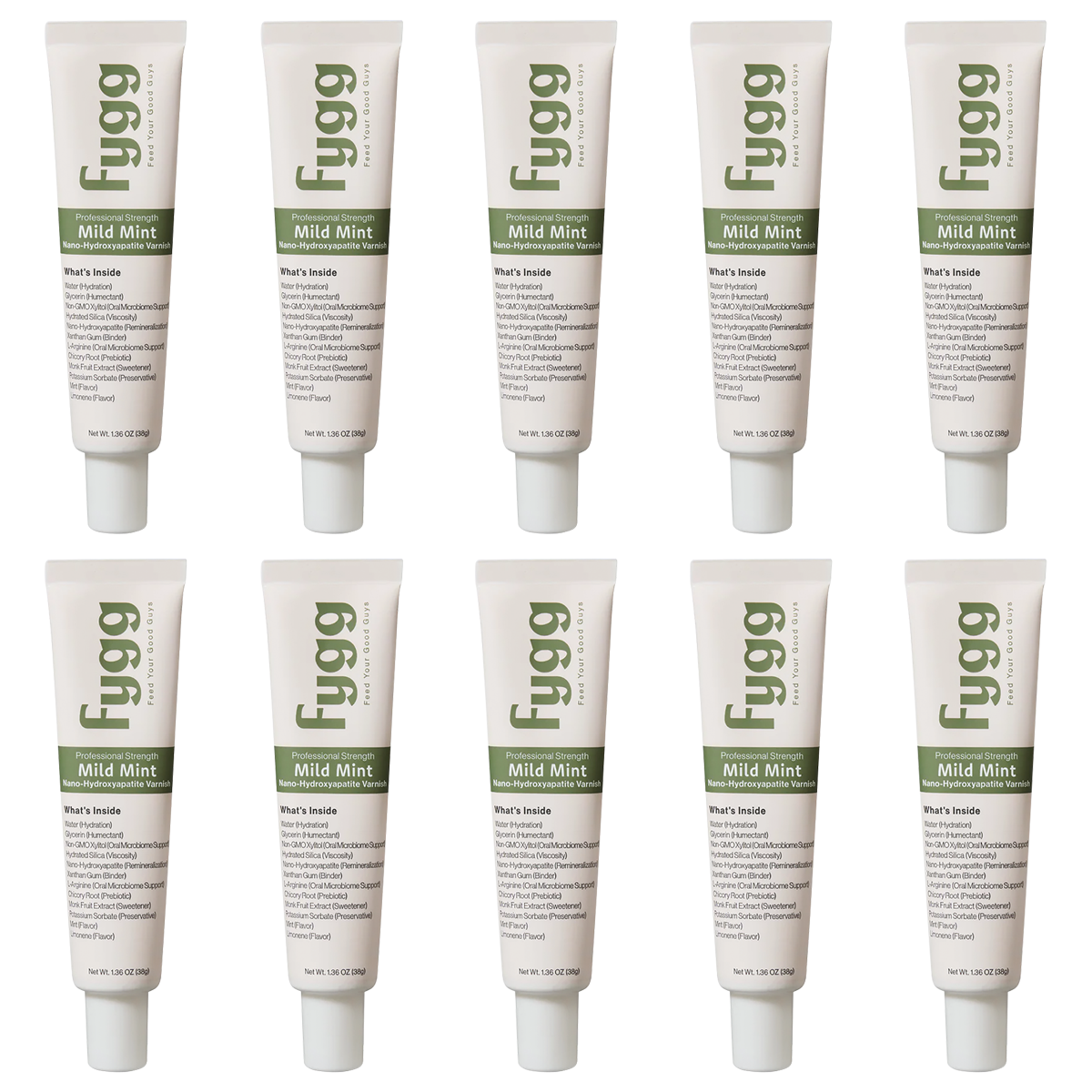 Fygg Hydroxyapatite Professional Varnish - Mint (Pkg. 10)