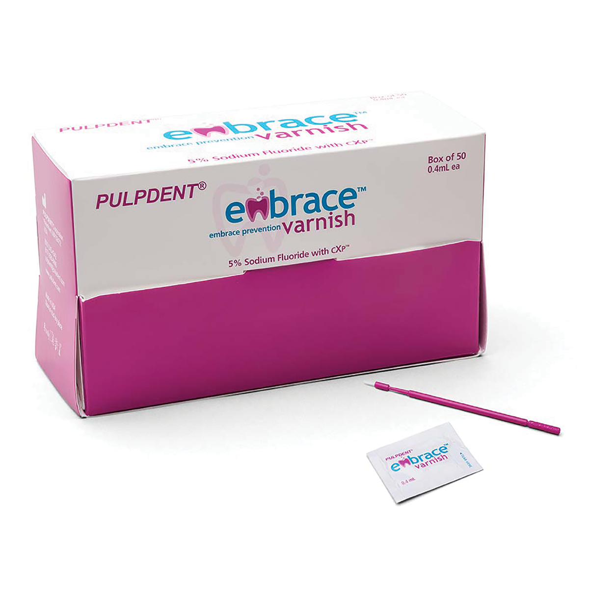 Embrace Sodium Fluoride Varnish W/Brushes (Pkg. 50)