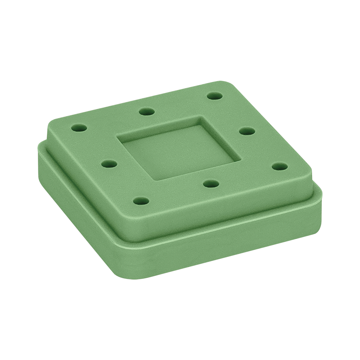 Green Square Magnetic Bur Block