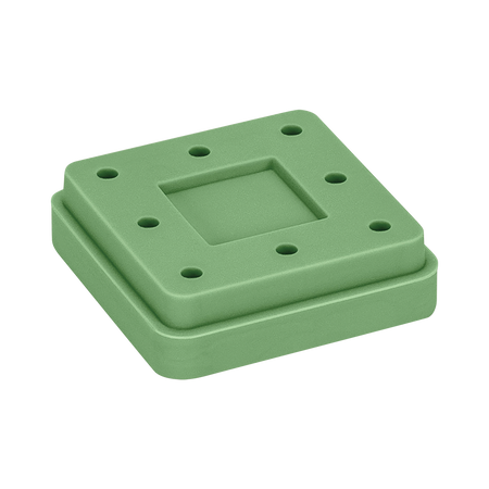 Green Square Magnetic Bur Block