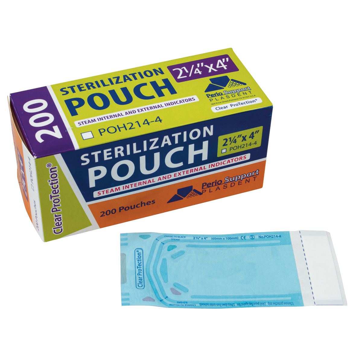 Plasdent Sterilization Pouches (2.25
