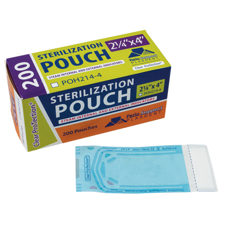 Plasdent Sterilization Pouches (2.25" x 4")