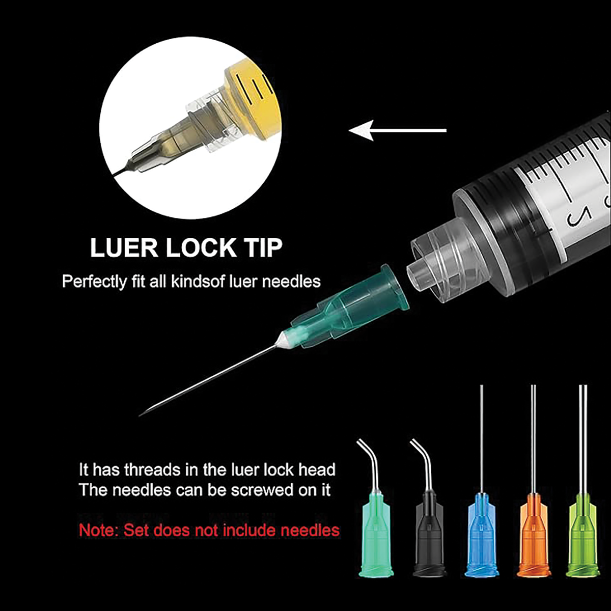 Needle Connection for the Luer Lock Syringes