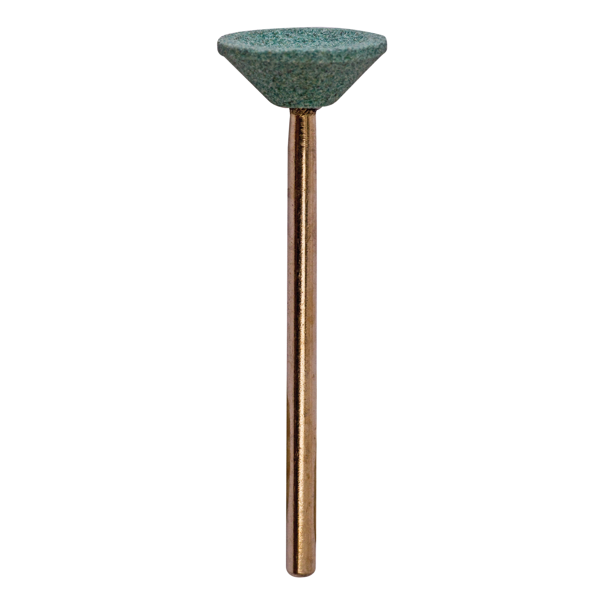 Green Mounted Abrasive Stone (Inverted Cone) - Medium
