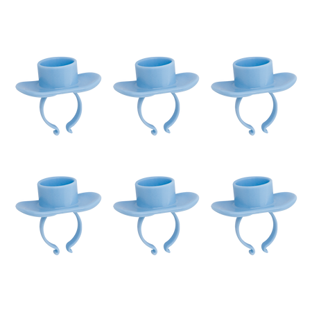 Plastic Prophy Paste Finger Rings (Pkg. 6)