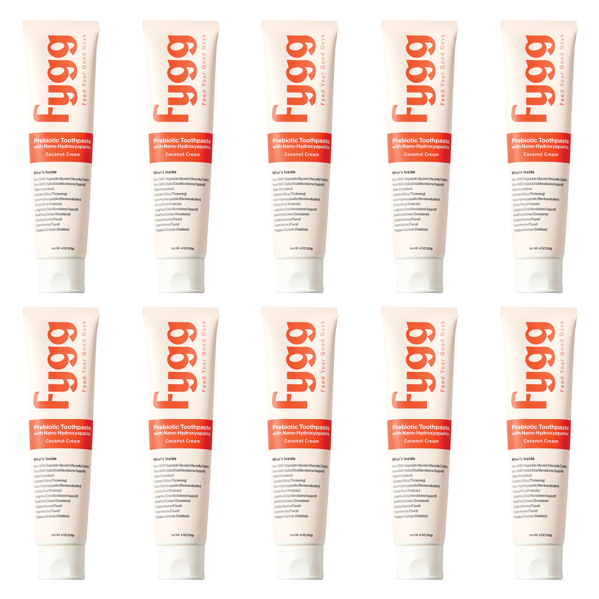 Pkg. of 10 Coconut Cream Toothpastes