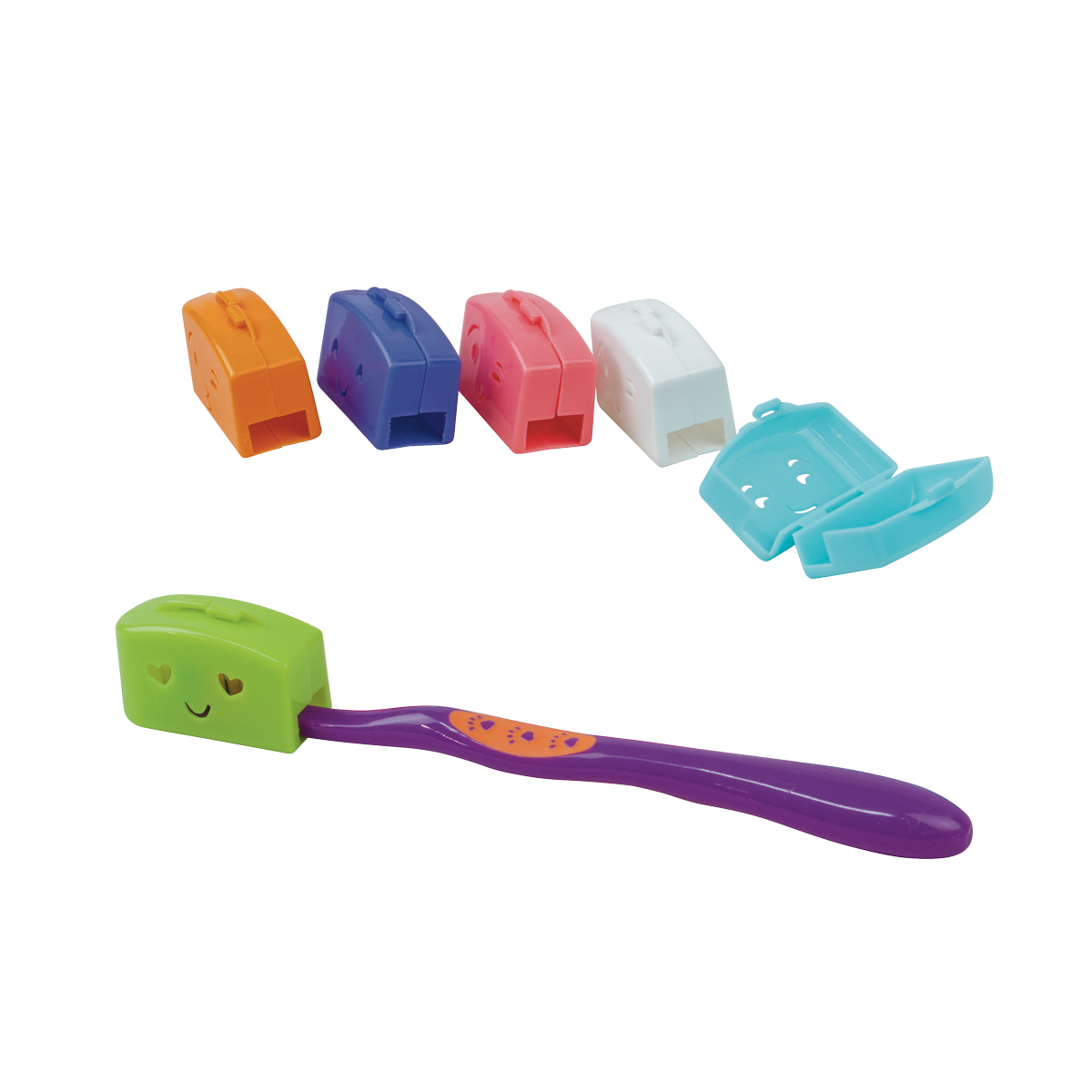 Cartoon Toothbrush Covers With One on a Toothbrush