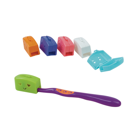 Cartoon Toothbrush Covers With One on a Toothbrush