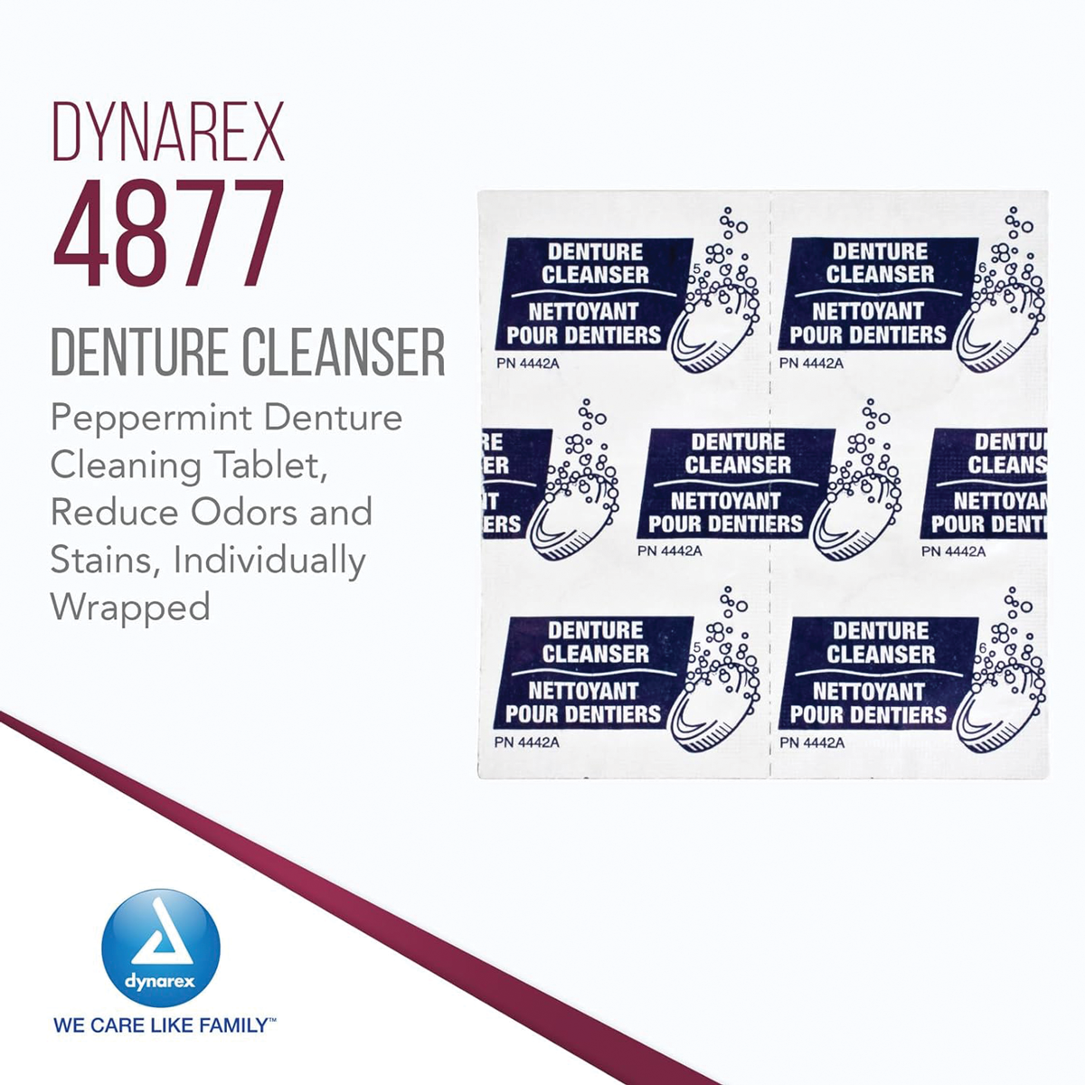 Dynarex Denture Cleaning Tablets