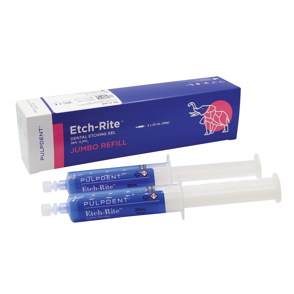 Pulpdent Etch-Rite Jumbo Syringe Refill Kit