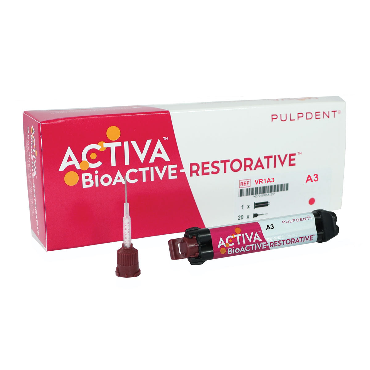Pulpdent Activa BioACTIVE Restorative (Refill Kit) in Shade A3