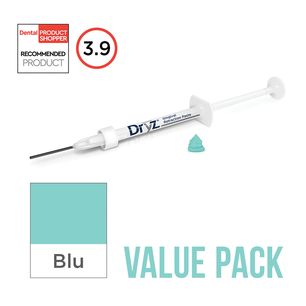 Parkell Dryz Blu Retraction Paste Syringes (Value Pack)