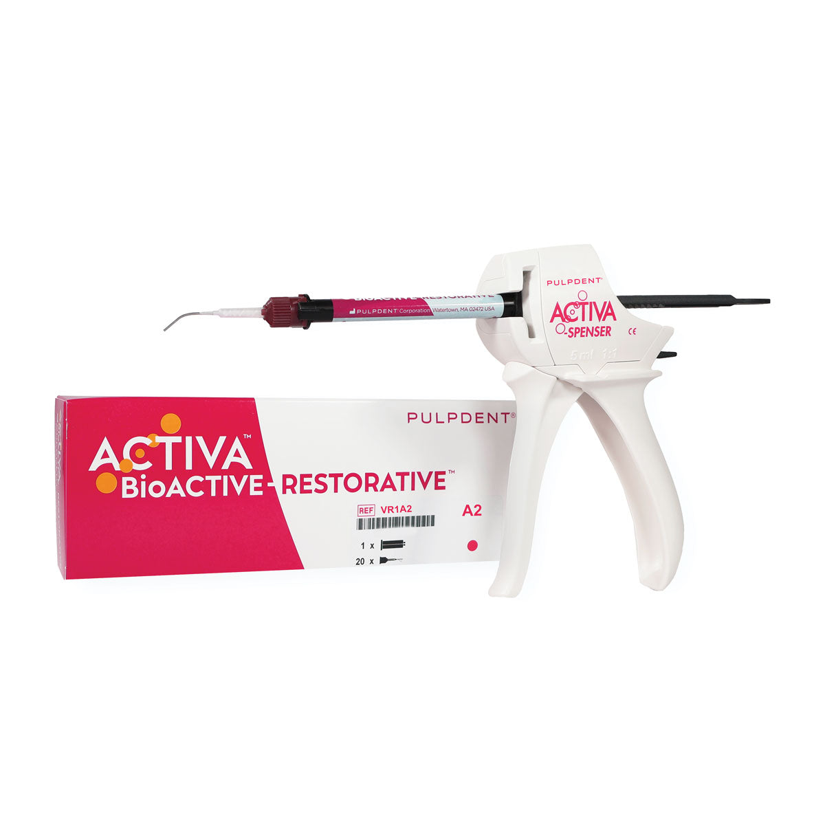 Pulpdent Activa BioACTIVE Restorative (Starter Kit) in Shade A2