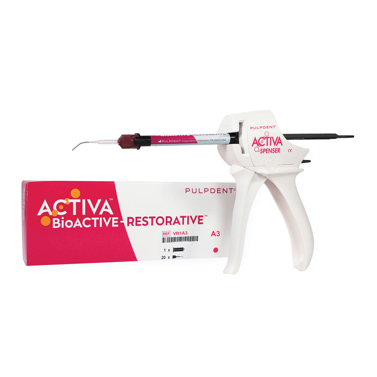 Pulpdent Activa BioACTIVE Restorative (Starter Kit) in Shade A3
