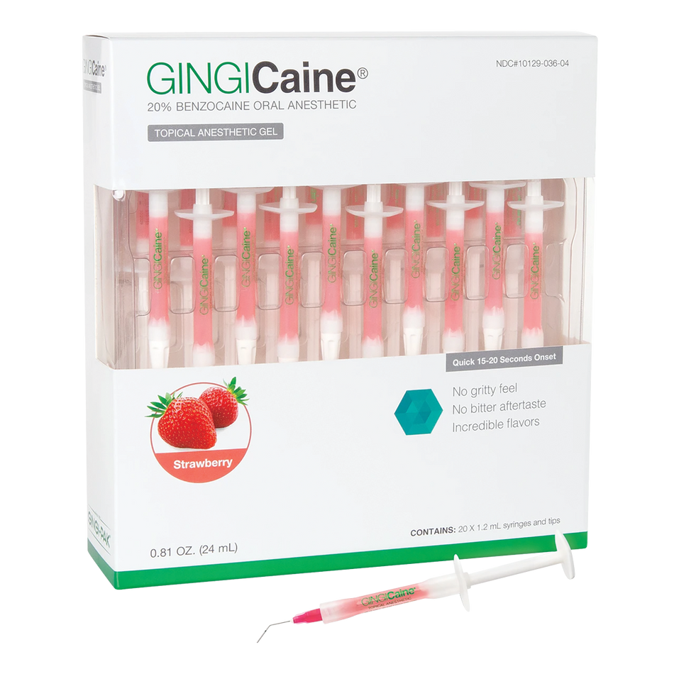 GINGICaine Oral Anesthetic Gel Syringes