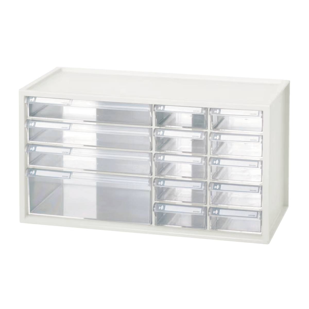 White 14 Drawer Countertop Organizer