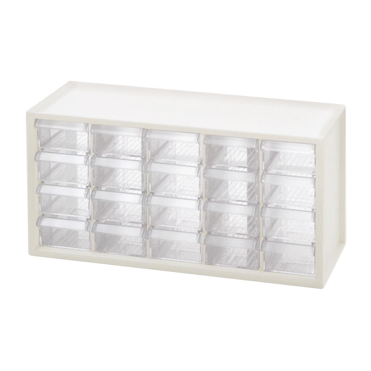 White 20 Drawer Countertop Organizer