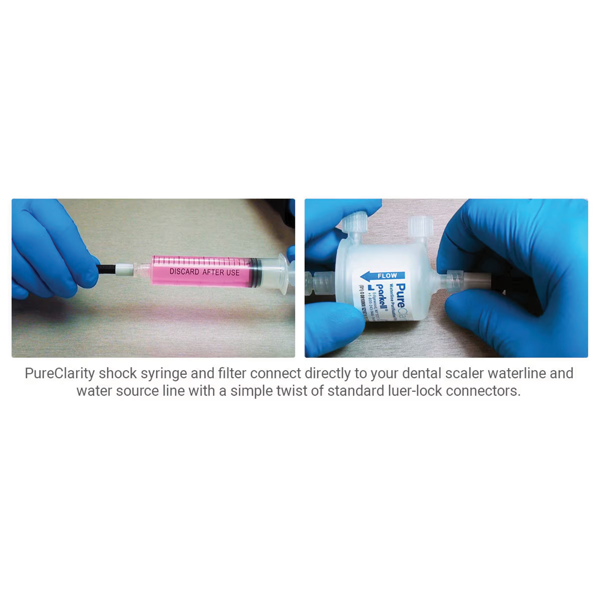 Connecting the Shock Syringe and Filter