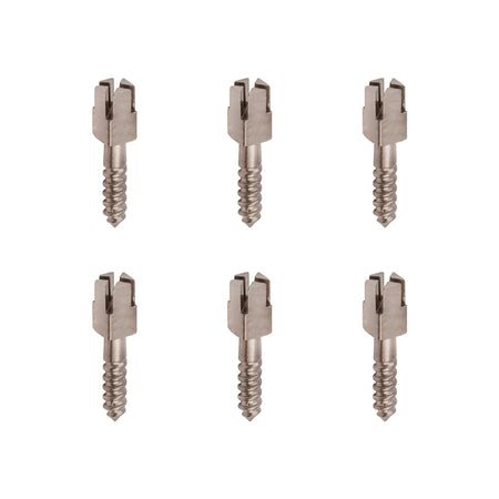 Package of 6 Titanium Cross Head Endo Screw Posts (8 mm)