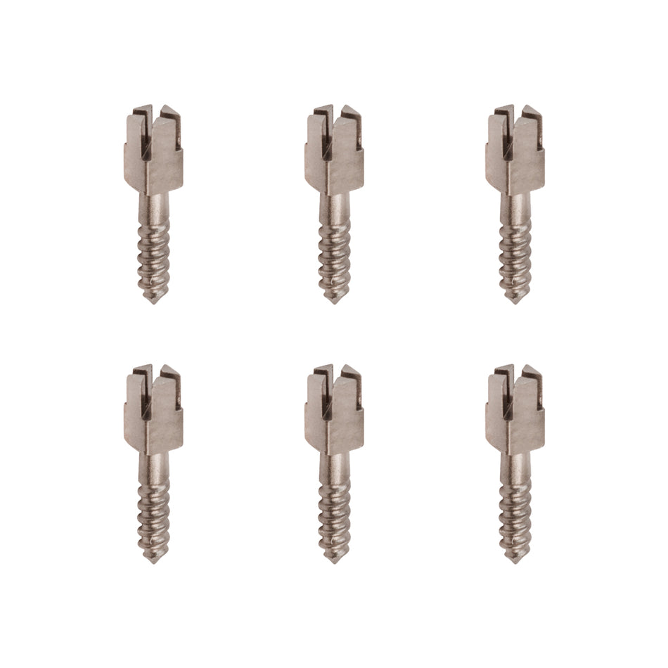 Package of 6 Titanium Cross Head Endo Screw Posts (8 mm)
