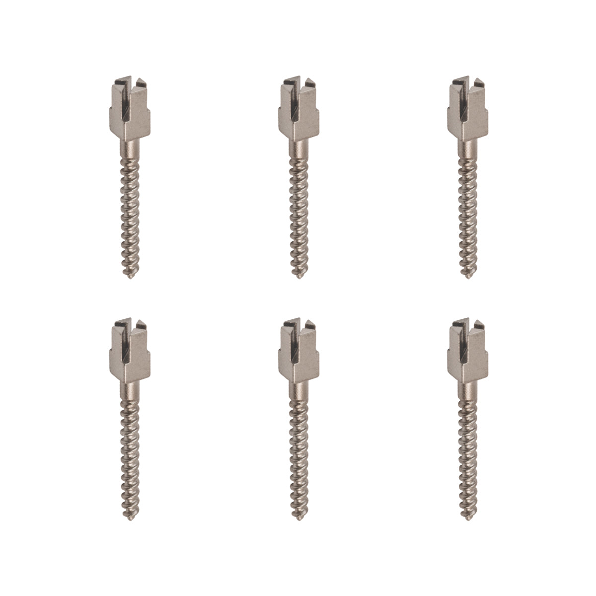 Package of 6 Titanium Composite Head Endo Screw Posts (12 mm)