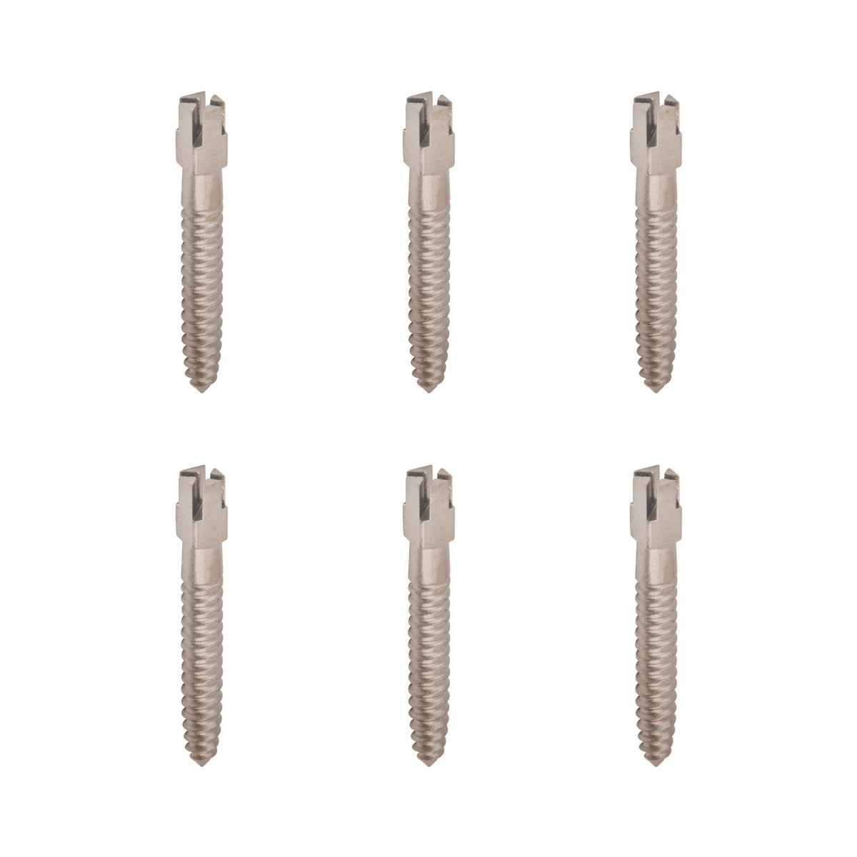 Package of 6 Titanium Composite Head Endo Screw Posts (14 mm)