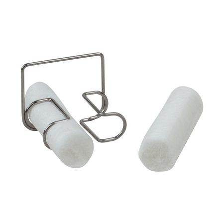 Placing Cotton Rolls in Holder