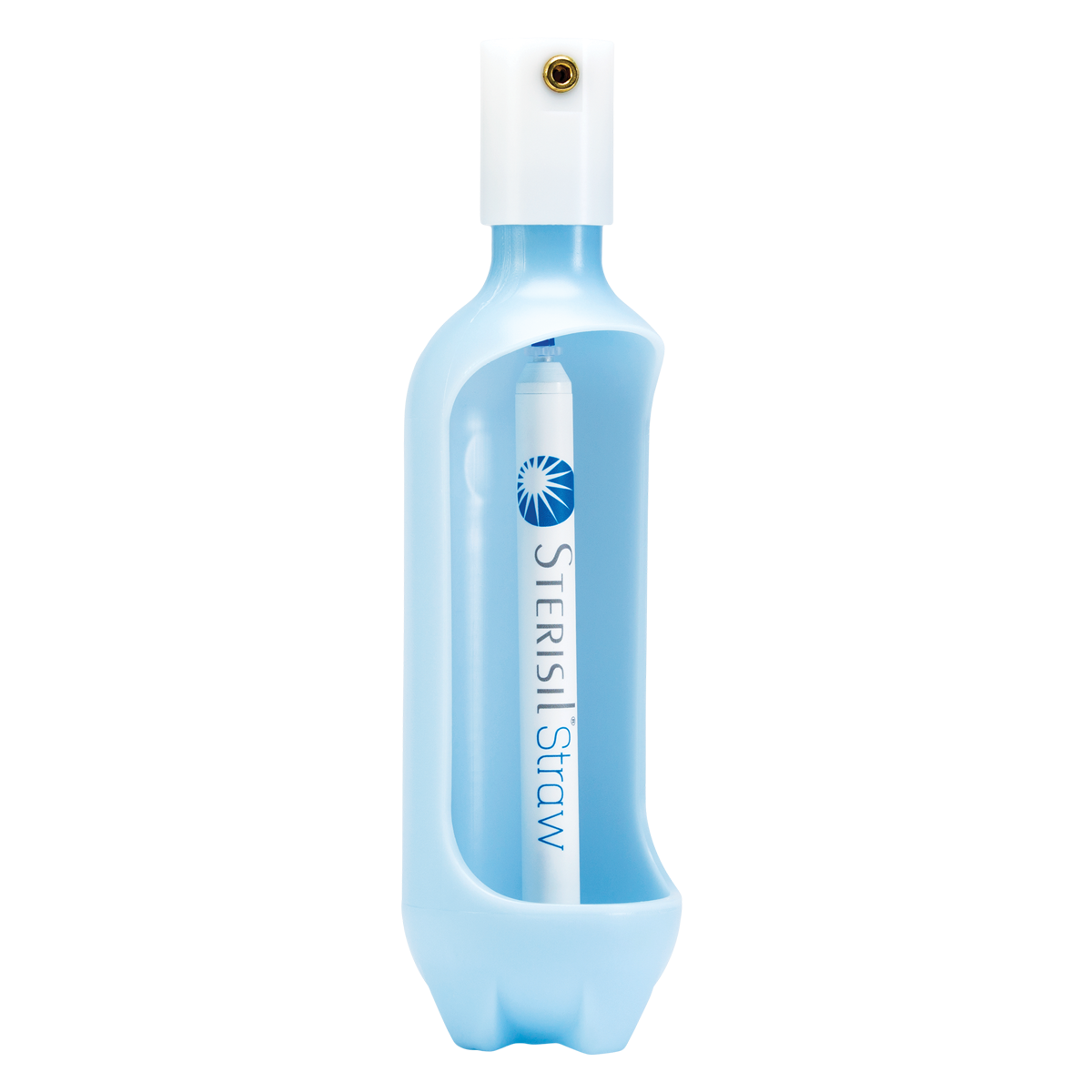 Sterisil Straw V2 Shown in Bottle