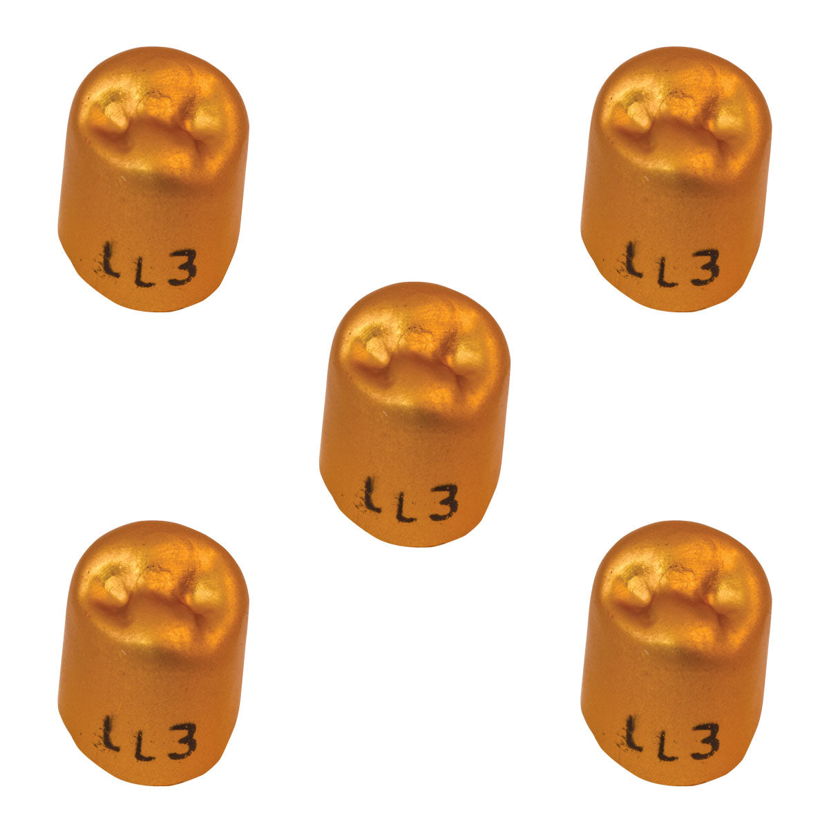 Pkg. of 5 Dexiter Gold Anodized Temporary Crowns (1st Lower Left Bicuspid)