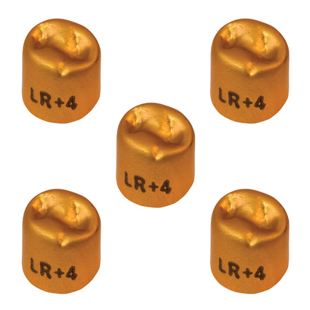 Pkg. of 5 Dexiter Gold Anodized Temporary Crowns (2nd Lower Right Bicuspid)