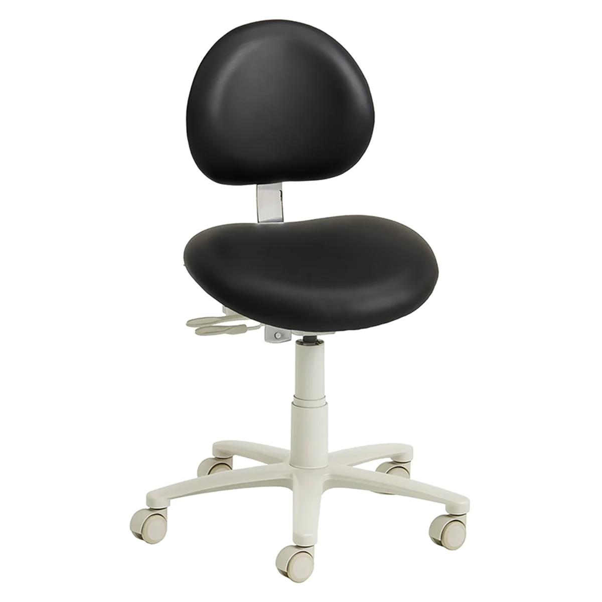 Brewer Deluxe Doctor's Stool in Black Satin