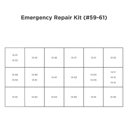 Repair Parts Included in Box